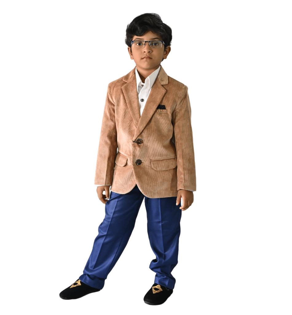 JOYHAAT Kids Boy's Blazer For Party/Formal/Wedding/Festival With Brown Color