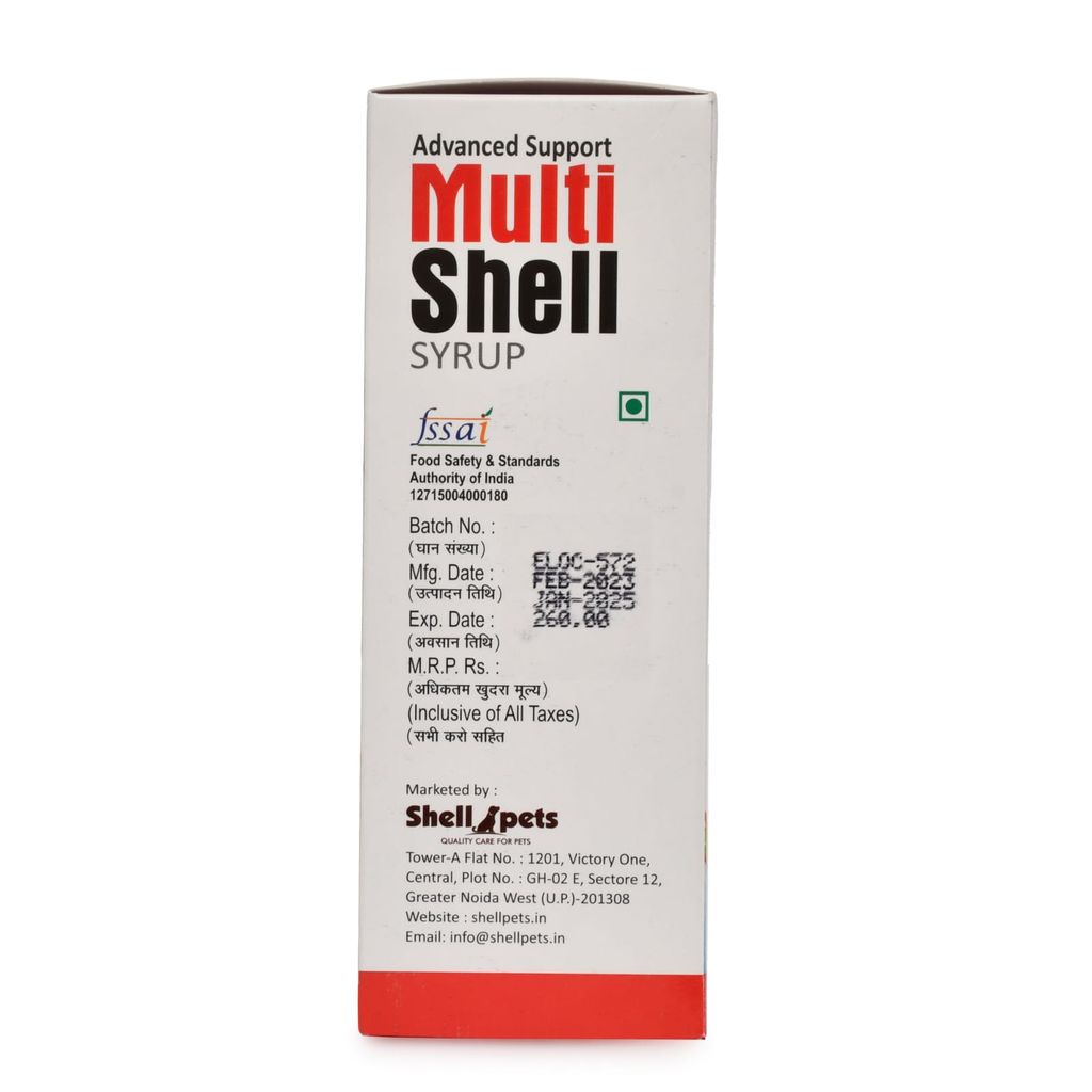 Multi Shell Syp 200Ml | Multi vitamin Syrup for dogs and cats