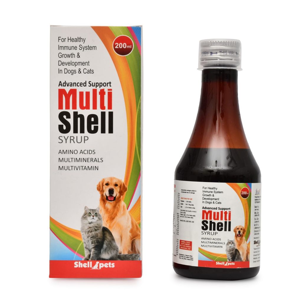 Multi Shell Syp 200Ml | Multi vitamin Syrup for dogs and cats
