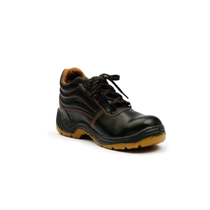 Hillson Steel Toe Synthetic Leather Safety Shoe (Black, S1, Size 6)