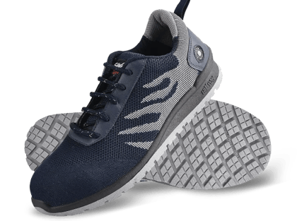 Hillson Steel Toe Synthetic Leather Safety Shoe (Blue, S1, Size 7)