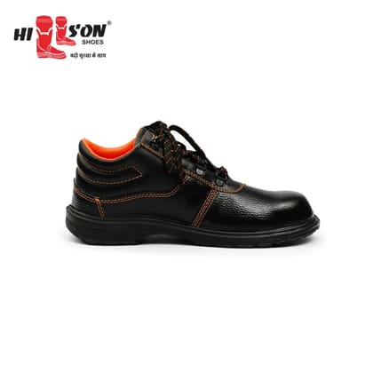 Hillson Steel Toe PVC Safety Shoe (Black, S1, Size 9)