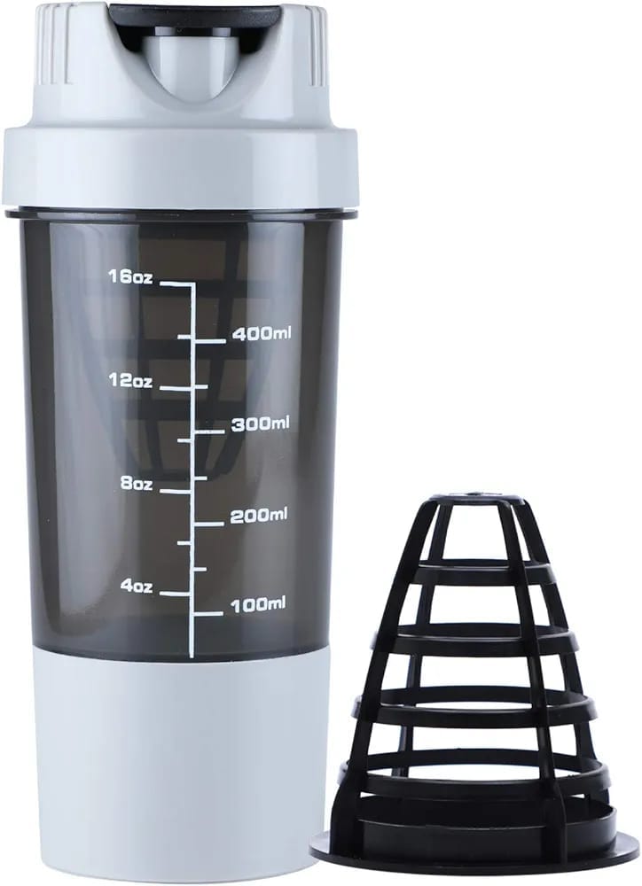 Protein Shaker and Sipper with Air Tight Comparment