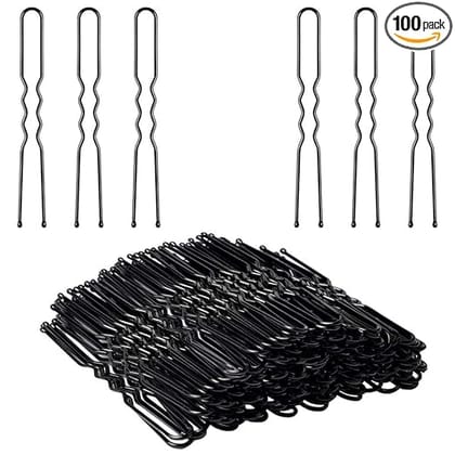 100-Pack Black Hair Pins for Women and Girls, 2.3 Inches Long, Bobby Pins for Hair Styling 100-Pack Black Hair Pins for Women and Girls, 2.3 Inches Long, Bobby Pins for Hair Styling