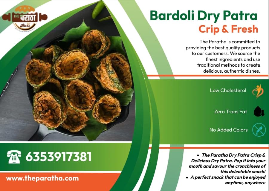 The Paratha Bites Sardar Patra - Authentic Gujarati Snack [ 200G ]