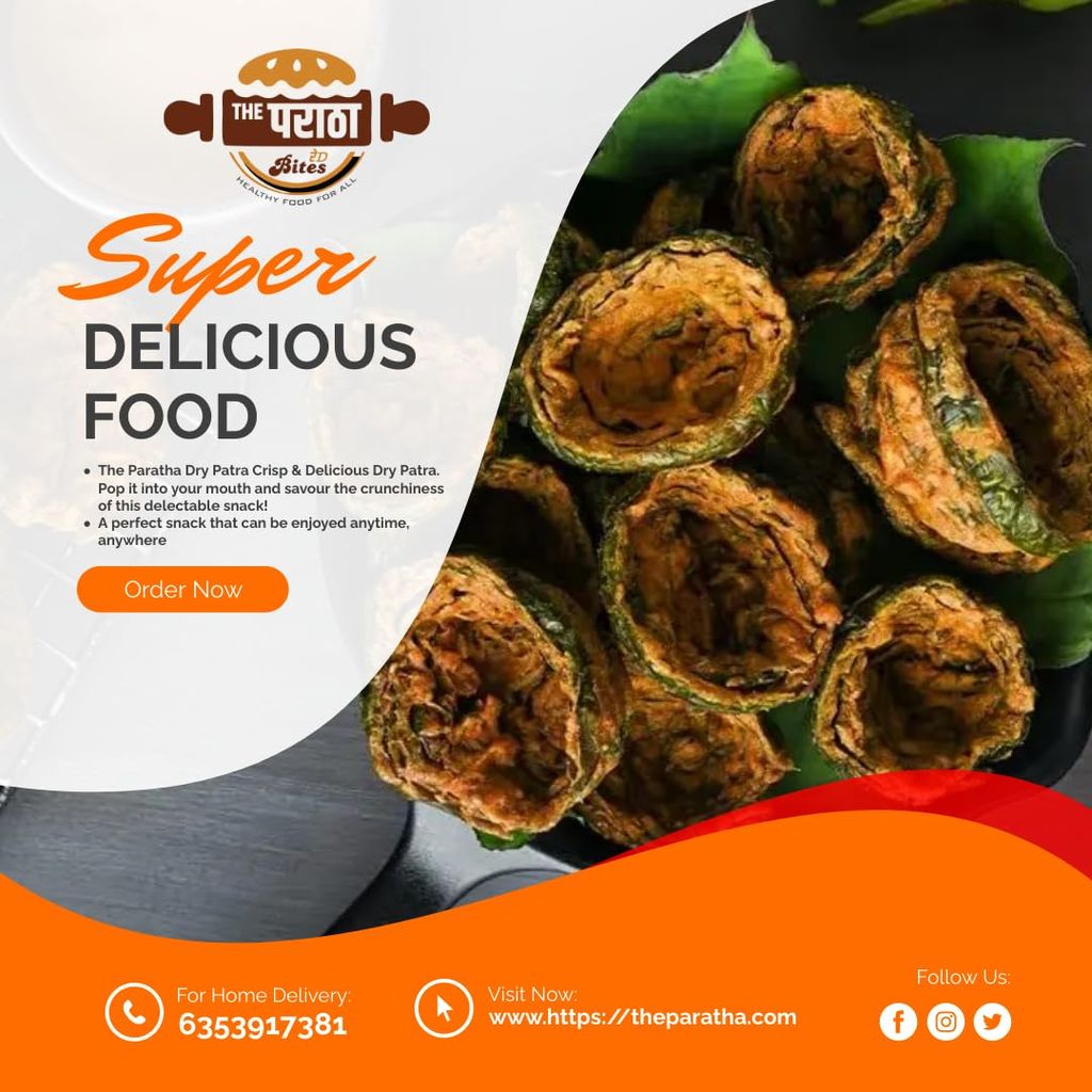 The Paratha Bites Sardar Patra - Authentic Gujarati Snack [ 200G ]