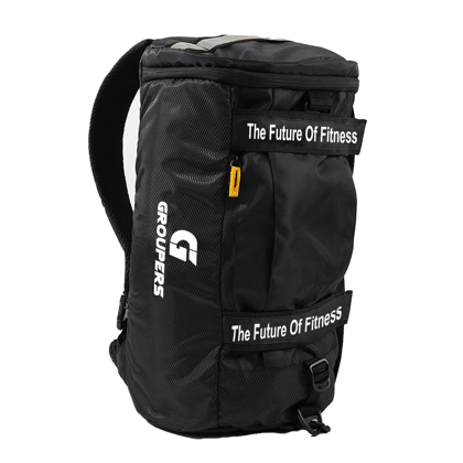 GROUPERS Gym Duffle Bag Cum Backpack Waterproof Sports Duffel Bags Travel Weekender Bag for Men Women Overnight Bag