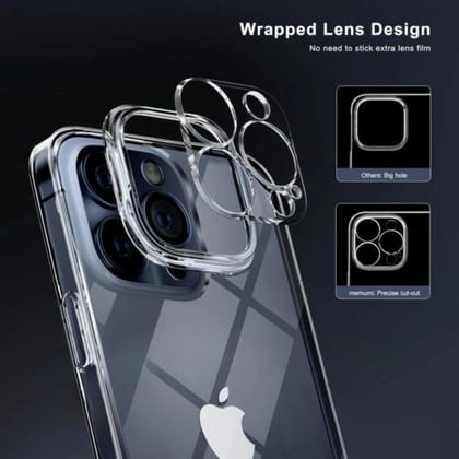 Memumi Brilliant Back Cover for Apple iPhone 14 Pro (6.1") - Transparent
