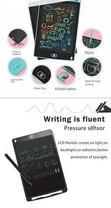 LCD Writing Tablet 12" inch Sketching pad/Drawing Pad for Kids and Adult (Pack of 1), Black