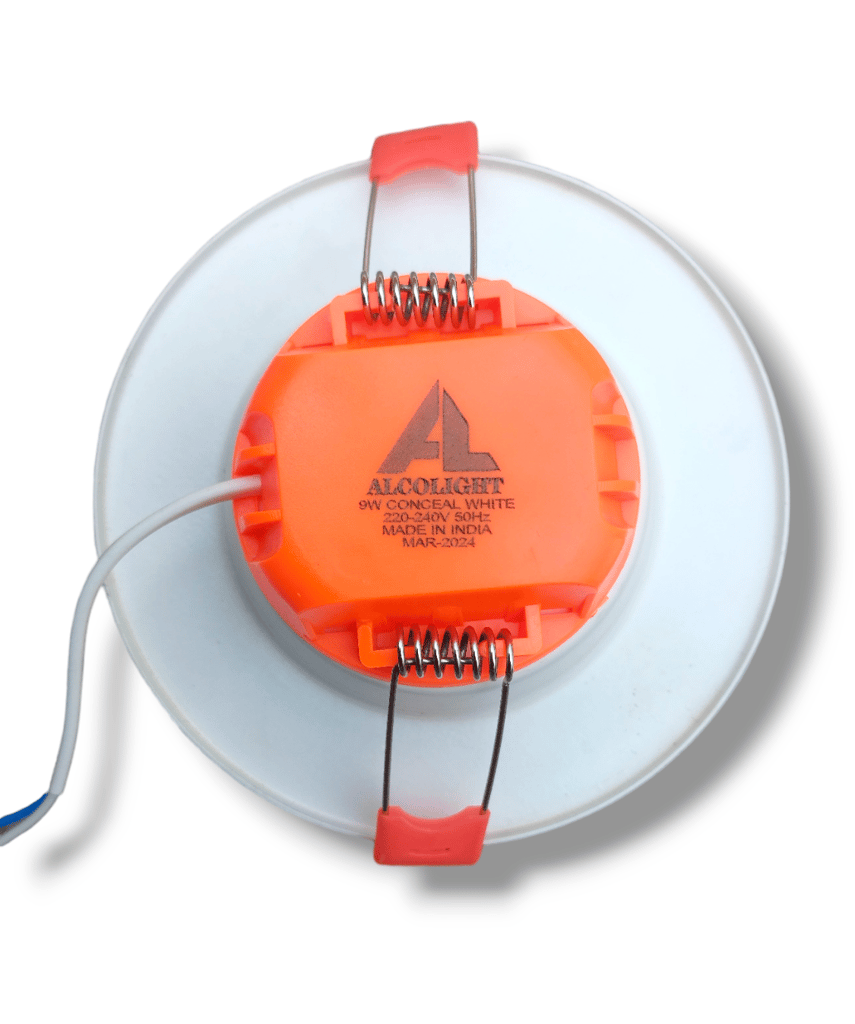 ALCOLIGHT WHITE 9WATT (PACK OF 6)Concealed Light, 1100lm, 25000 Hours, B22, 1 Year Warranty