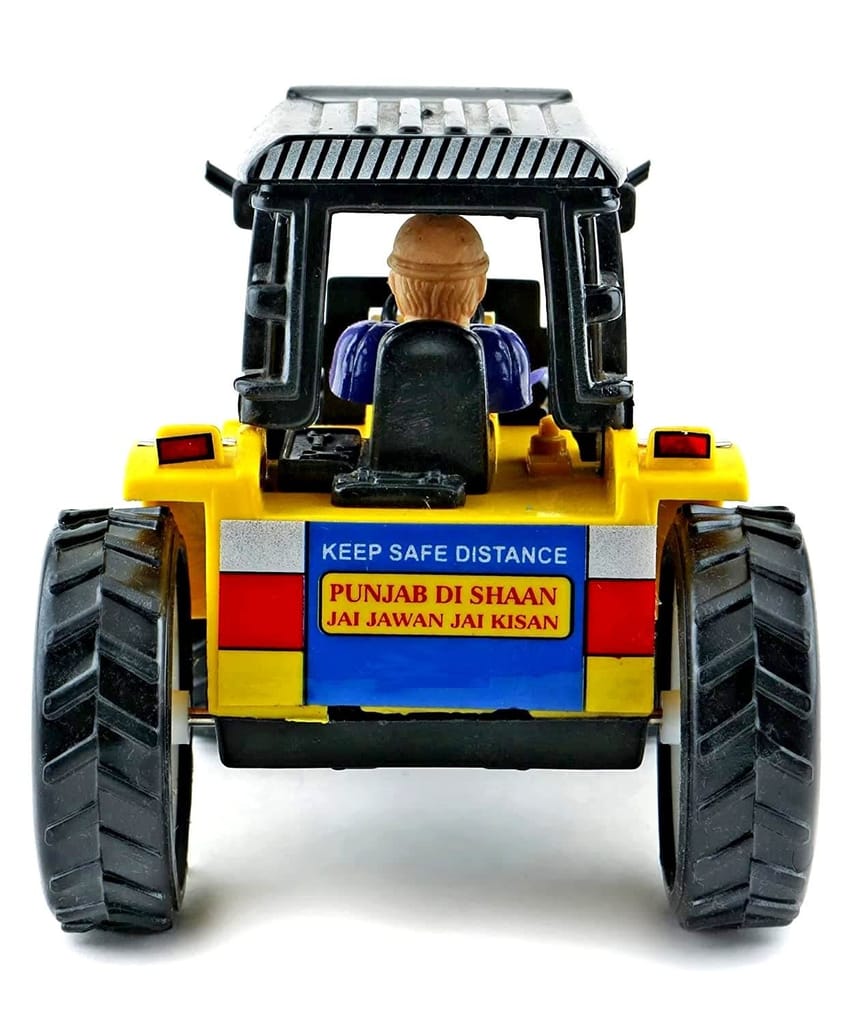 Truck Construction Vehicle Toy/Pull Back 180 Degree Rotatable Excavator Bulldozer Toys/Big Wheeler Heavy Duty Unbreakable Toy For Kids (Yellow)