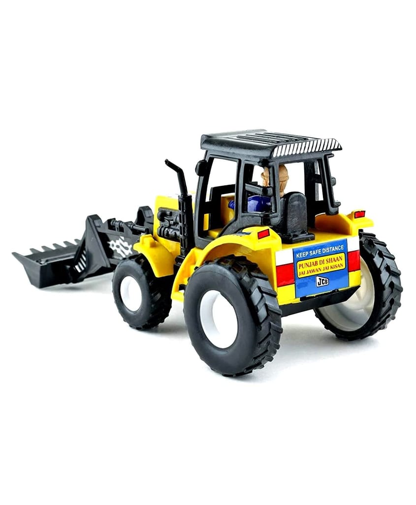 Truck Construction Vehicle Toy/Pull Back 180 Degree Rotatable Excavator Bulldozer Toys/Big Wheeler Heavy Duty Unbreakable Toy For Kids (Yellow)