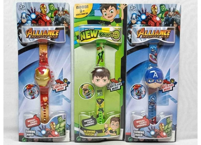 Toon Face Watch With light and music