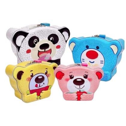 Teddy Metal Piggy Bank / Money Bank (S-217)