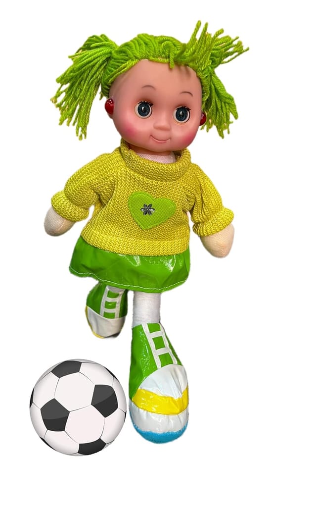 Cuttie Soft Musical Doll with Blinking Eyes for Kids, 28 cm (Green) - Toys and Games | Buy online on ZillyBuy