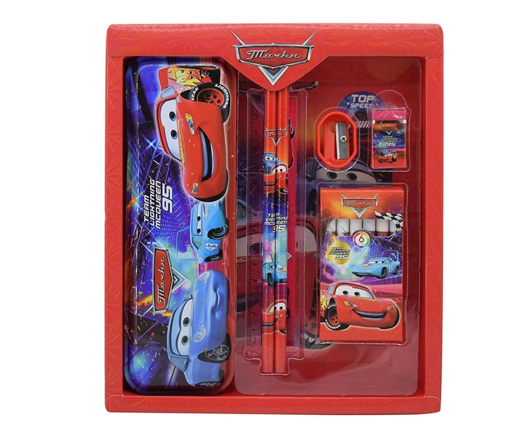 Stationery Kit for Girls Pencil Pen Book Eraser Sharpener Stationery Kit Set for Girls Birthday Gift Wholesale Kids Gift Item Cartoon Stationery Kit (YOYO-8015-Stationery Set) - Toys and Games | Buy online on ZillyBuy
