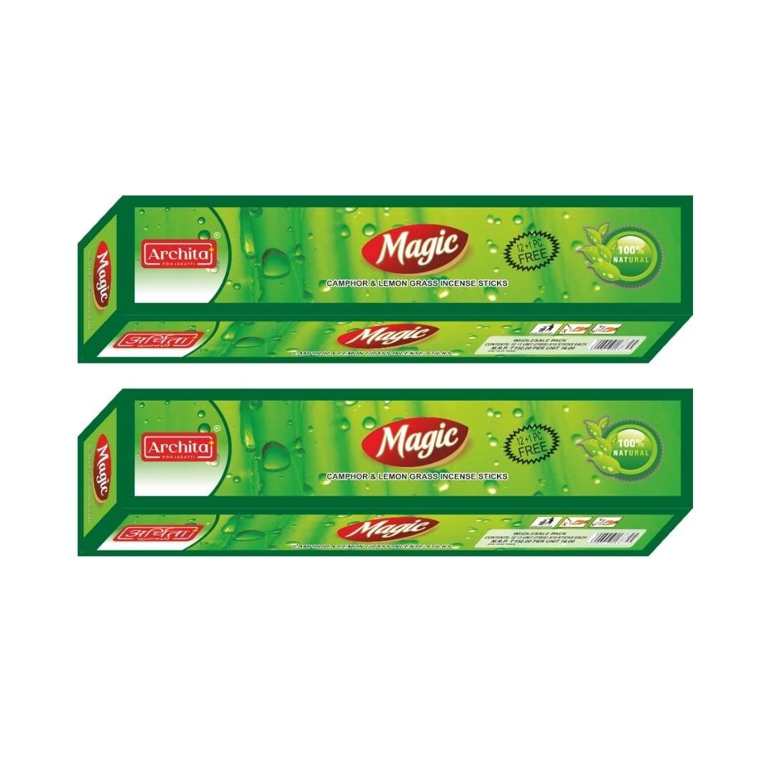 Archita Magic Mosquito Repellant Incense stick (12+1free) (pack of 2) (total 260 sticks)