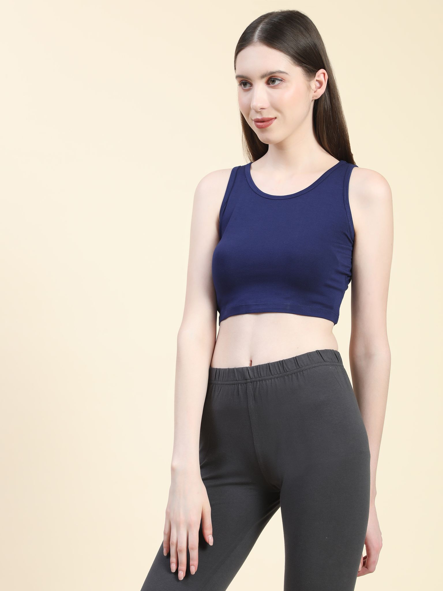 OUTFLITS Ladies Sleeveless Crop Top