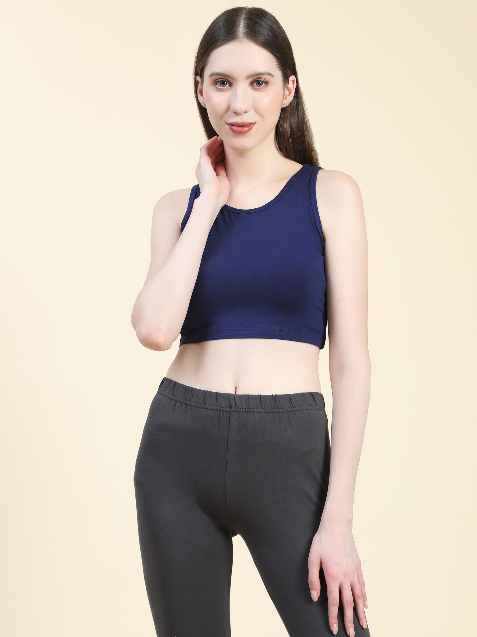 OUTFLITS Ladies Sleeveless Crop Top