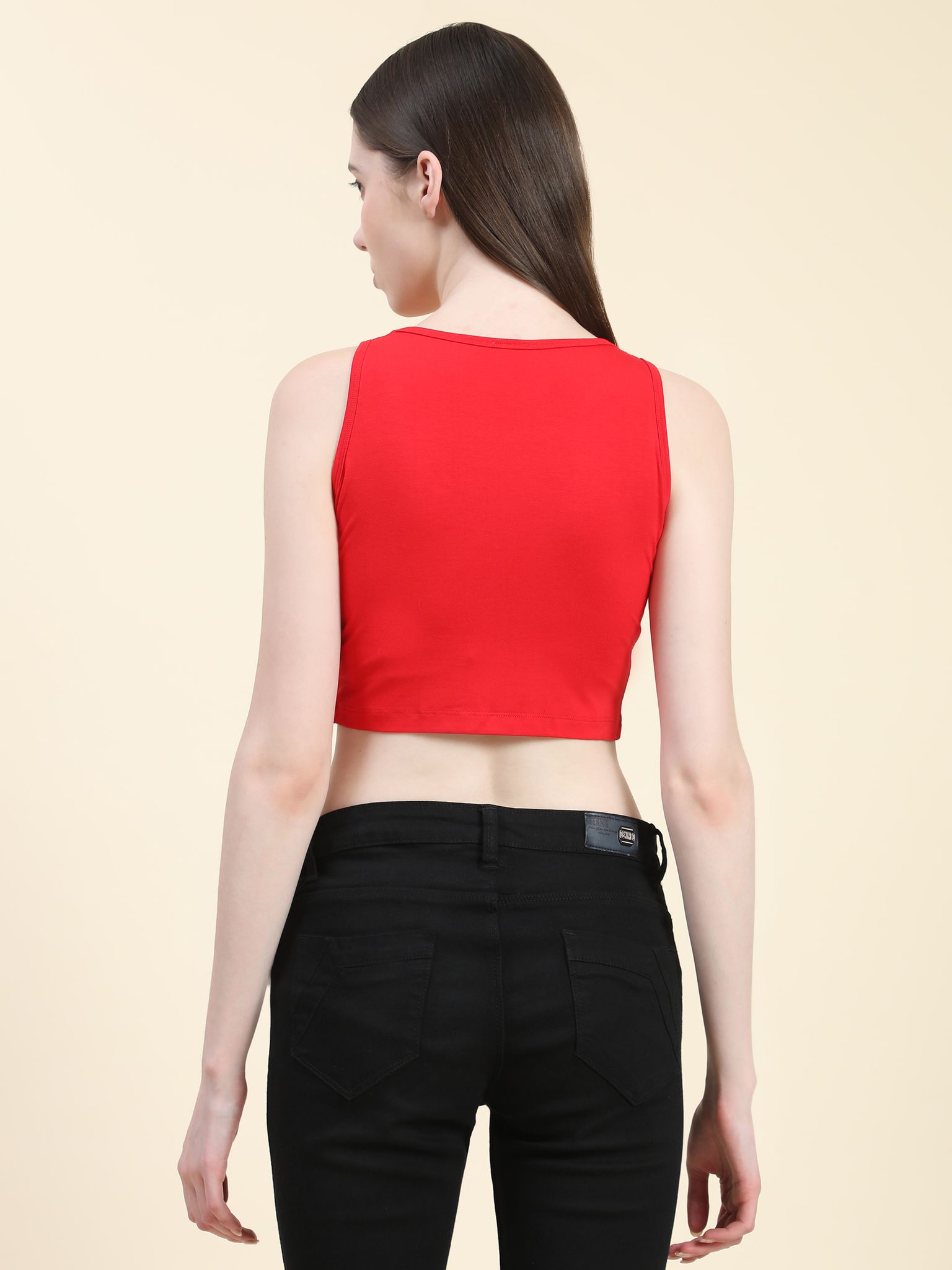 OUTFLITS Ladies Sleeveless Crop Top