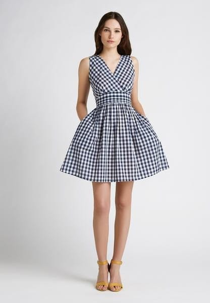 【専用出品】Curensology Gingham Check Dress Elchic Gingham Checks A-line Mini Dress