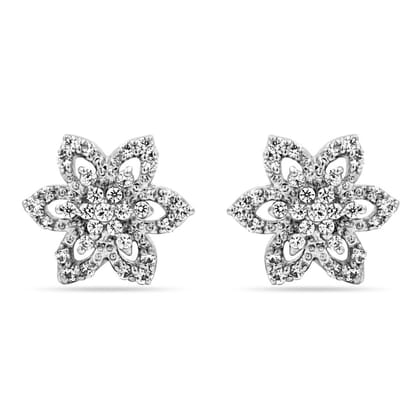 Zarkan Fire Flora 925 Silver Earrings
