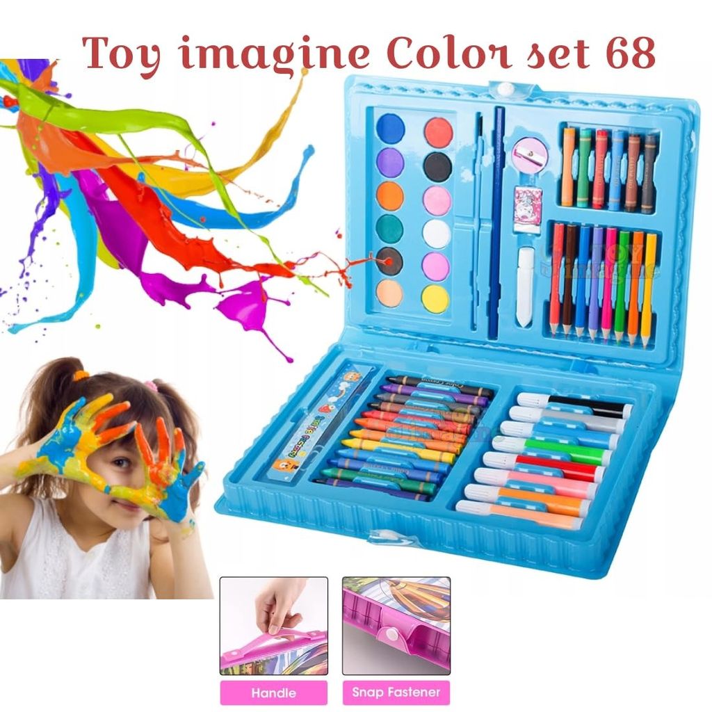 Imagine Color Set For Kids Drawing Doodle Sketch Crayon Painting Water Paint Art Set Colour Kit. (Color Set 68) - Stationery | Buy online on ZillyBuy