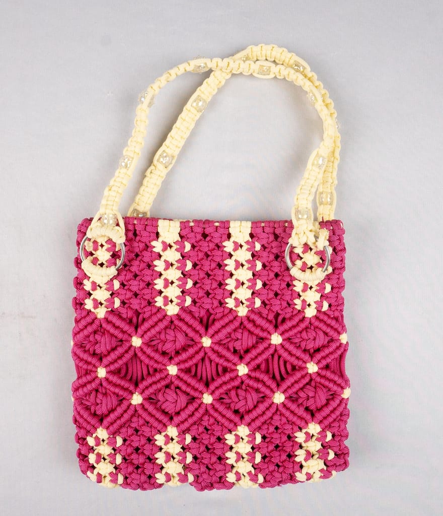 sanchiraiya macram hand bag - Handbags | Buy online on ZillyBuy