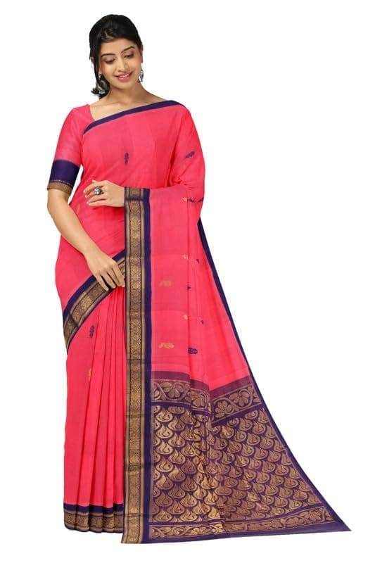 APCO Handloom - Women's Rahajmundry Pure Cotton Grey Handloom Saree (Angara Handloom Saree) 93