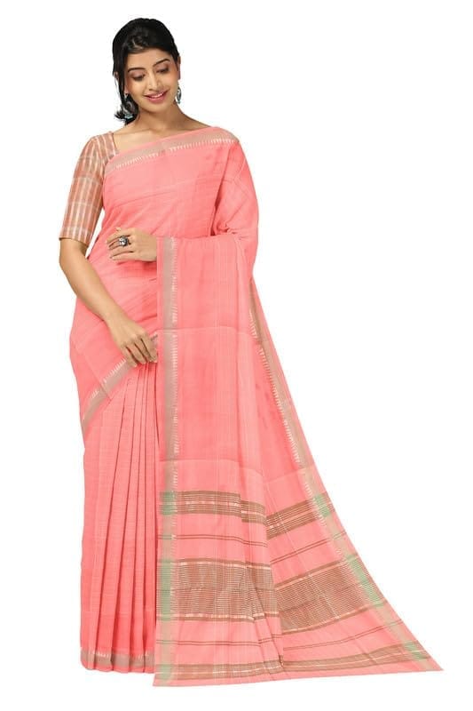 APCO Handloom - Women's Rahajmundry Pure Cotton Grey Handloom Saree (Angara Handloom Saree) 63