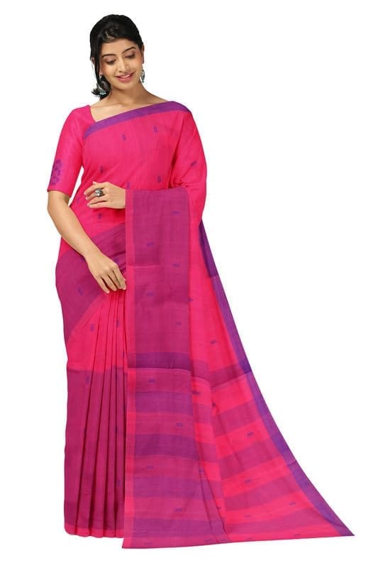 APCO Handloom - Women's Rahajmundry Pure Cotton Grey Handloom Saree (Angara Handloom Saree) 49