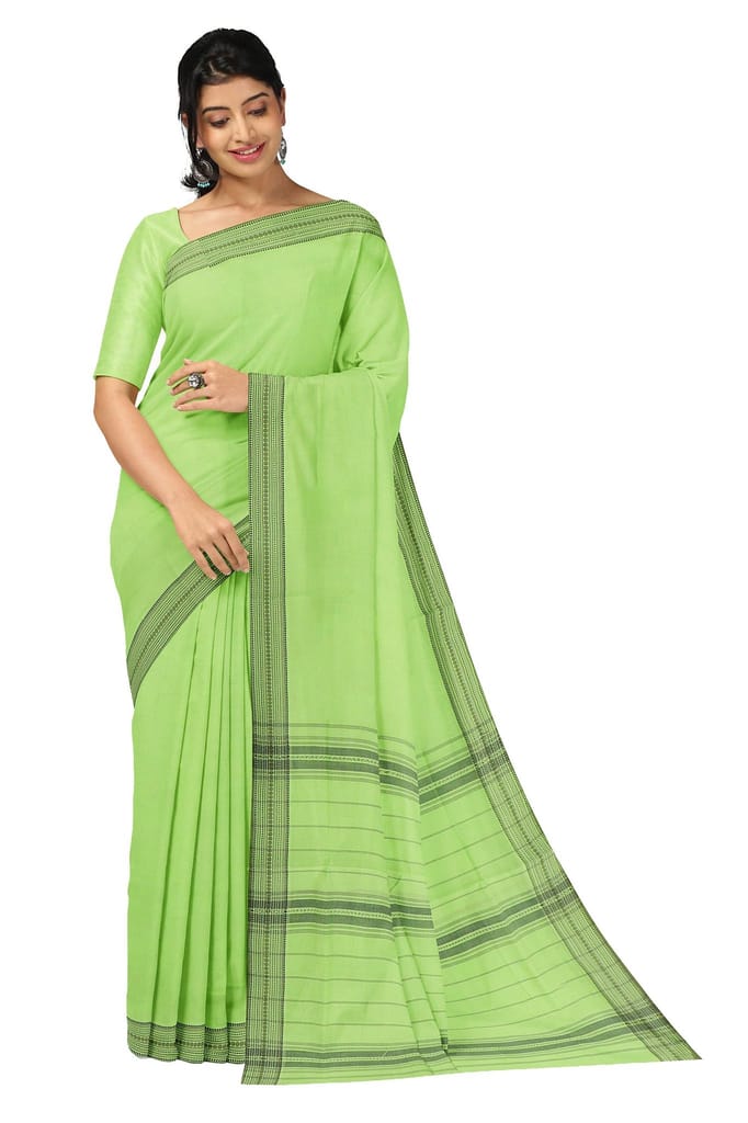 APCO Handloom (A Andhra Pradesh Govt Emporium)- Women's Traditional Pure Handloom Bandar/Polavaram Blue Cotton Saree | PBS0038 - Sarees | Buy online on ZillyBuy