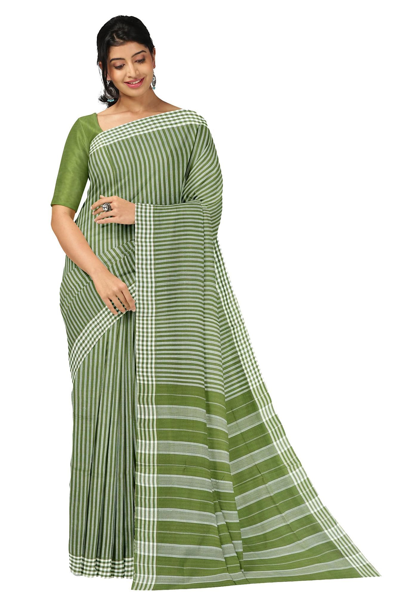 APCO Handloom (A Andhra Pradesh Govt Emporium)- Women's Traditional Pure Handloom Bandar/Polavaram Blue Cotton Saree | PBS0026