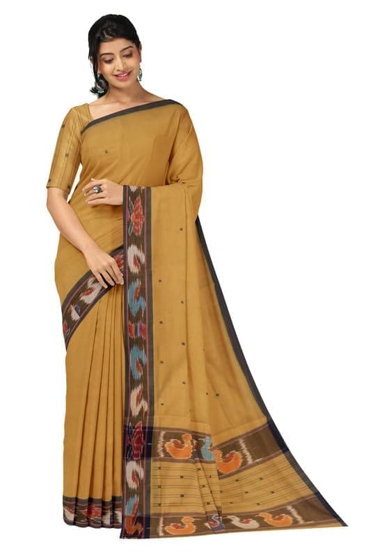 APCO Handloom (A Andhra Pradesh Govt Emporium)- Women's Traditional Pure Handloom Dulla Cotton Saree | DL0077 - Sarees | Buy online on ZillyBuy