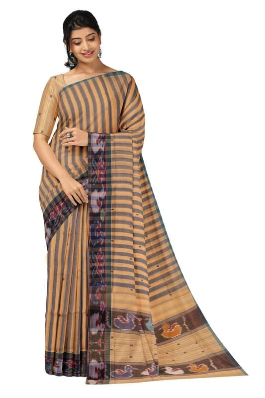 APCO Handloom (A Andhra Pradesh Govt Emporium)- Women's Traditional Pure Handloom Dulla Cotton Saree | DL0071
