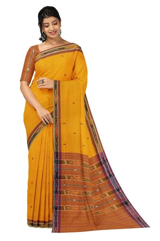 APCO Handloom (A Andhra Pradesh Govt Emporium)- Women's Traditional Pure Handloom Dulla Cotton Saree | DL0053 - Sarees | Buy online on ZillyBuy