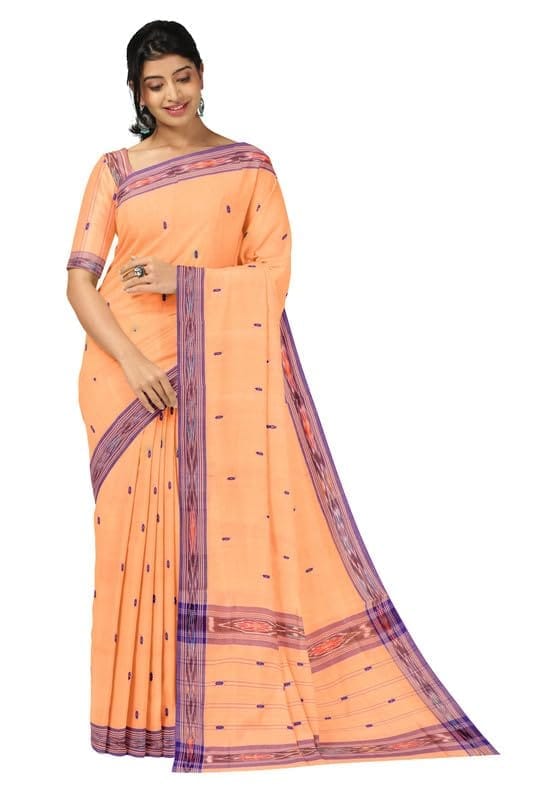 APCO Handloom (A Andhra Pradesh Govt Emporium)- Women's Traditional Pure Handloom Dulla Cotton Saree | DL0050 - Sarees | Buy online on ZillyBuy