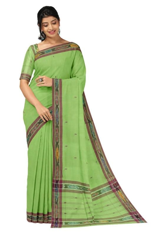 APCO Handloom (A Andhra Pradesh Govt Emporium)- Women's Traditional Pure Handloom Dulla Cotton Saree | DL0036