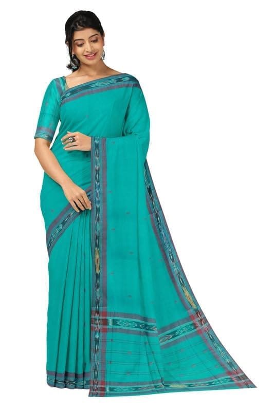 APCO Handloom (A Andhra Pradesh Govt Emporium)- Women's Traditional Pure Handloom Dulla Cotton Saree | DL0039 - Sarees | Buy online on ZillyBuy