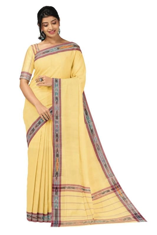APCO Handloom (A Andhra Pradesh Govt Emporium)- Women's Traditional Pure Handloom Dulla Cotton Saree | DL0029 - Sarees | Buy online on ZillyBuy