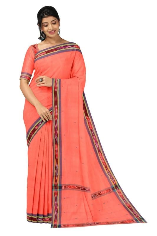 APCO Handloom (A Andhra Pradesh Govt Emporium)- Women's Traditional Pure Handloom Dulla Cotton Saree | DL0010