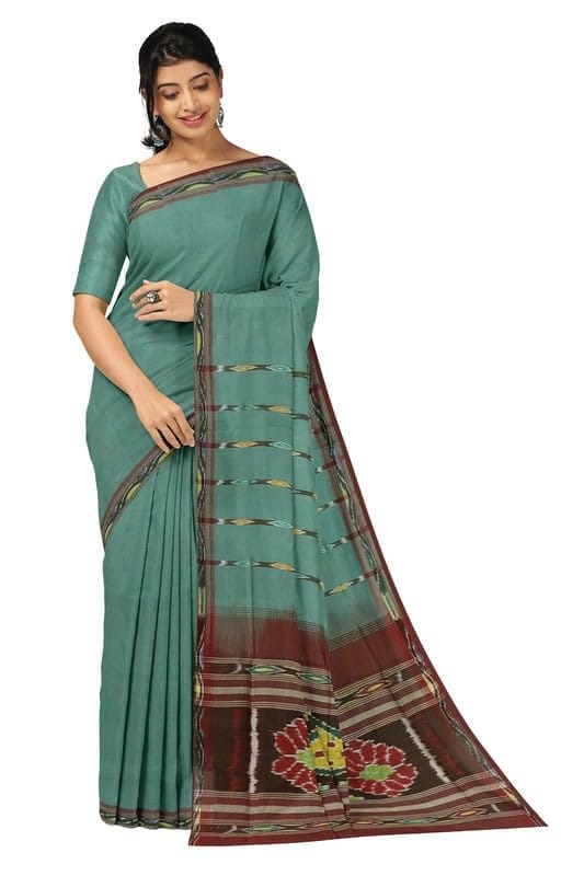APCO Handloom (A Andhra Pradesh Govt Emporium)- Women's Traditional Pure Handloom Dulla Cotton Saree | DCS0011 - Sarees | Buy online on ZillyBuy