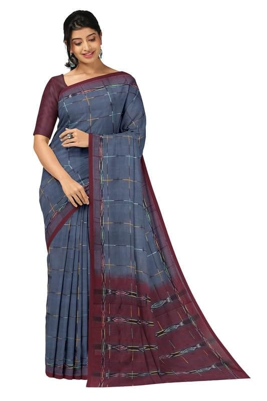 APCO Handloom (A Andhra Pradesh Govt Emporium)- Women's Traditional Pure Handloom Dulla Cotton Saree | DCS0007 - Sarees | Buy online on ZillyBuy