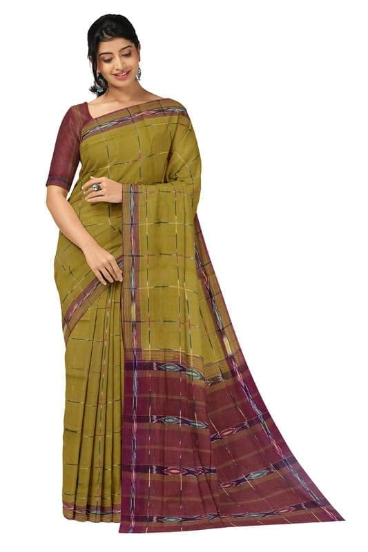APCO Handloom (A Andhra Pradesh Govt Emporium)- Women's Traditional Pure Handloom Dulla Cotton Saree | DCS0002