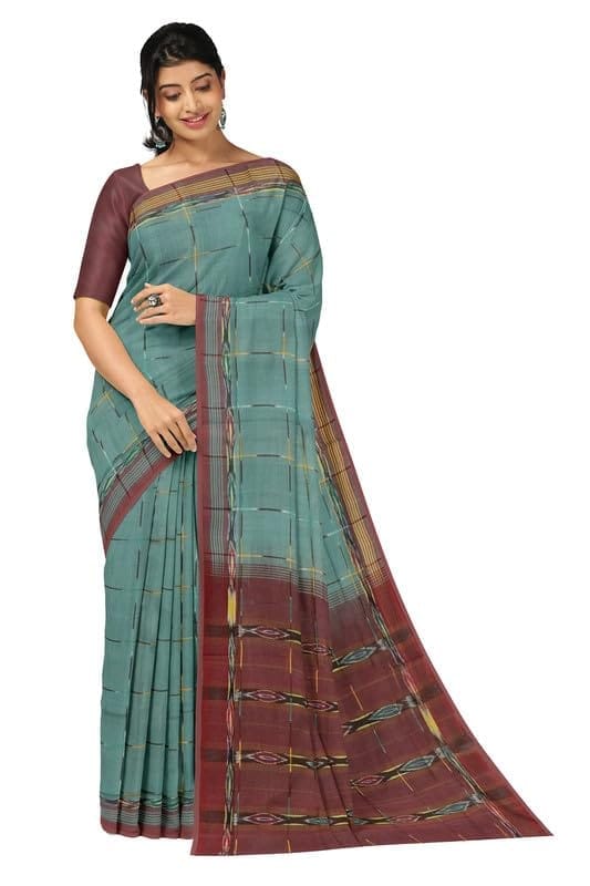 APCO Handloom (A Andhra Pradesh Govt Emporium)- Women's Traditional Pure Handloom Dulla Cotton Saree | DCS0004 - Sarees | Buy online on ZillyBuy