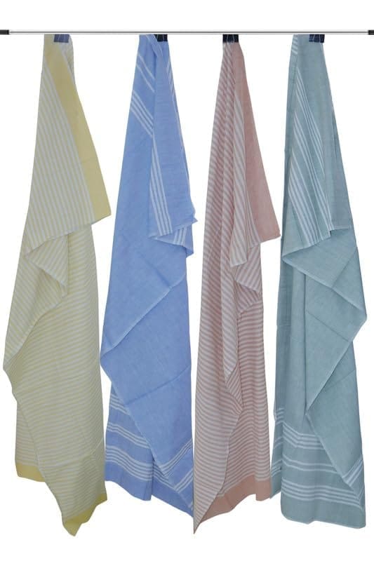 APCO Handloom (A Andhra Pradesh Govt Emporium)- Pure Handloom Chengai Cotton Towels | CTL0016 (Set of 4) - Sarees | Buy online on ZillyBuy