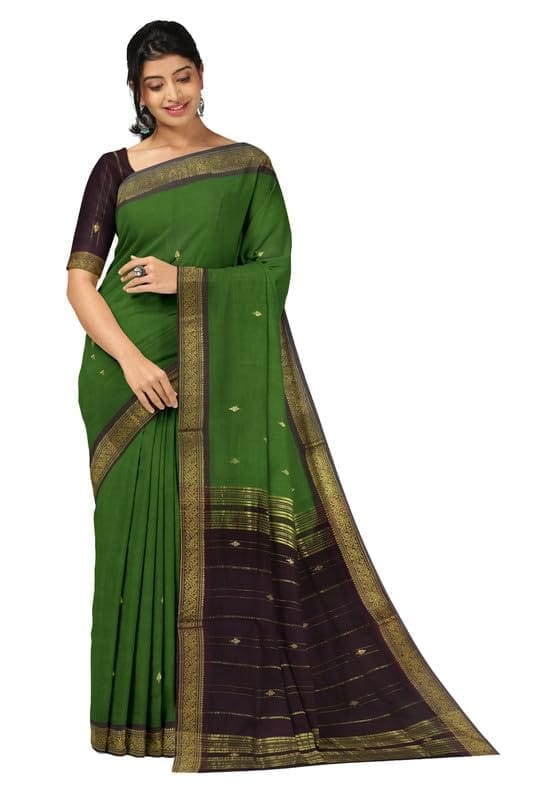 APCO Handloom (A Andhra Pradesh Govt Emporium)- Women's Traditional Pure Handloom Bandar (Polavaram) Cotton Saree | BCS0064 - Sarees | Buy online on ZillyBuy