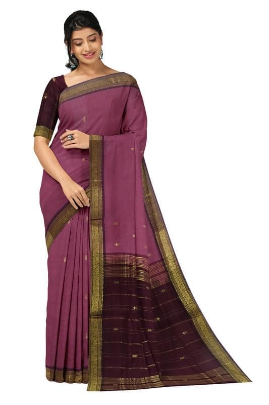 APCO Handloom (A Andhra Pradesh Govt Emporium)- Women's Traditional Pure Handloom Bandar (Polavaram) Cotton Saree | BCS0069 - Sarees | Buy online on ZillyBuy