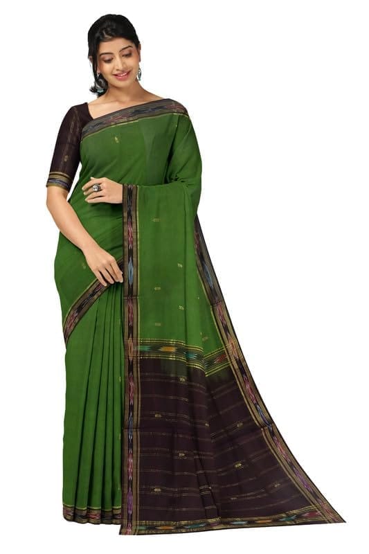 APCO Handloom (A Andhra Pradesh Govt Emporium)- Women's Traditional Pure Handloom Bandar (Polavaram) Cotton Saree | BCS0052 - Sarees | Buy online on ZillyBuy