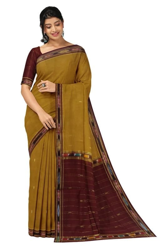 APCO Handloom (A Andhra Pradesh Govt Emporium)- Women's Traditional Pure Handloom Bandar (Polavaram) Cotton Saree | BCS0051